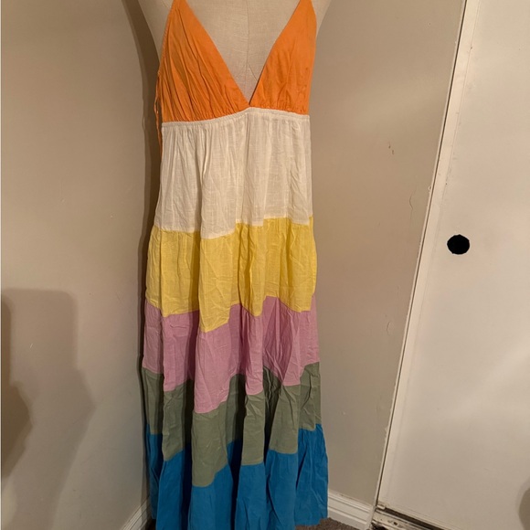 Roxy Orange and White Dress - Picture 6 of 9